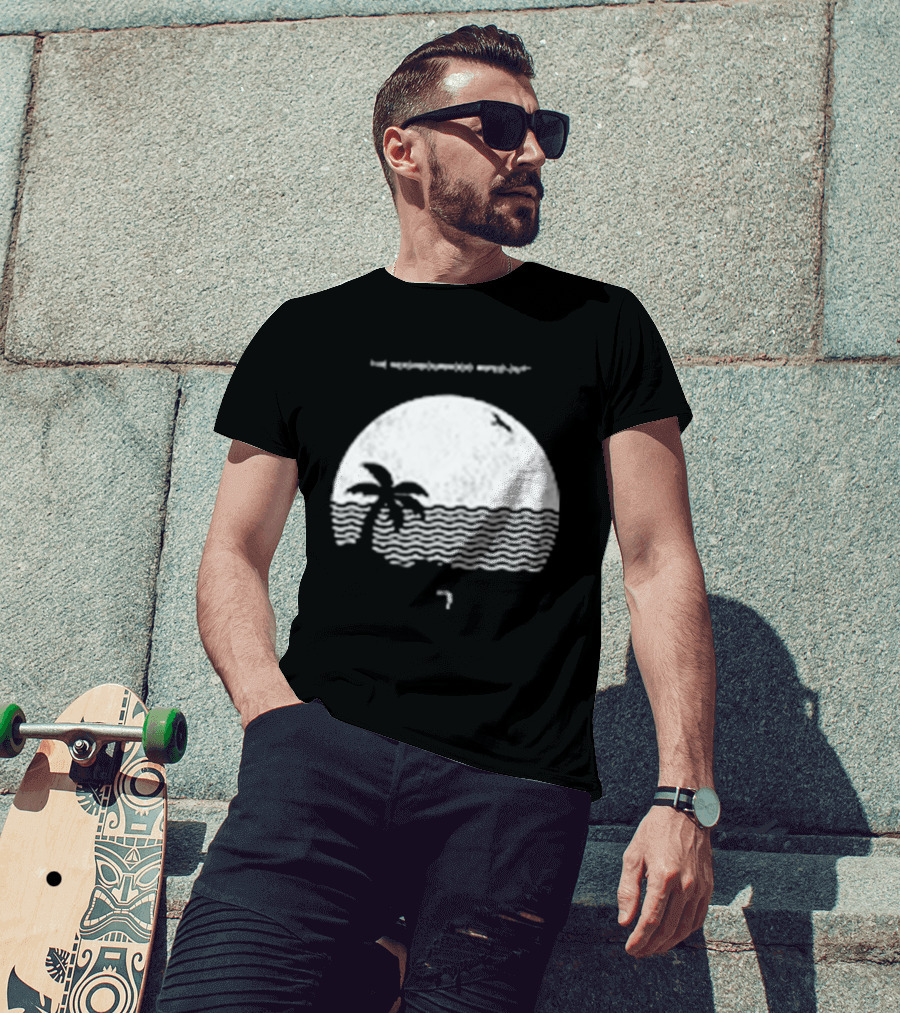 The Neighbourhood Wiped Out Album Palm Tree Beach Scene T-Shirt