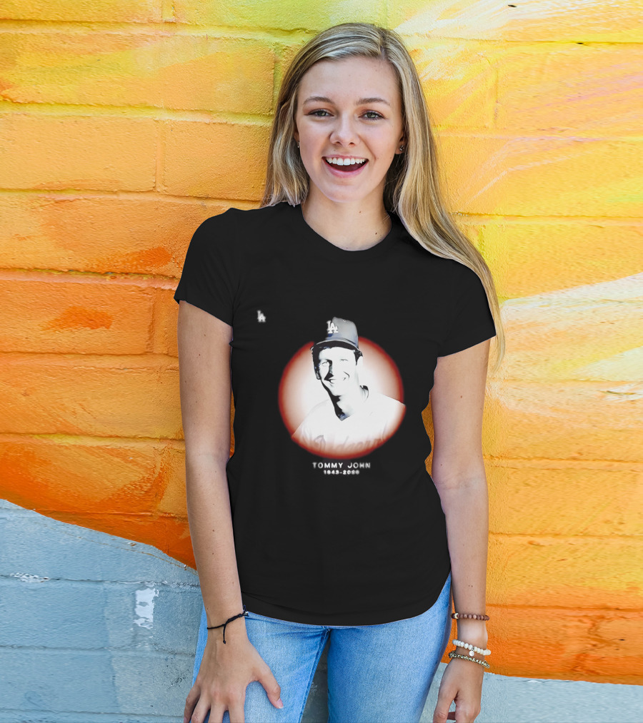 Tommy John 1943 2026 Memorial Baseball LA Dodgers T-Shirt