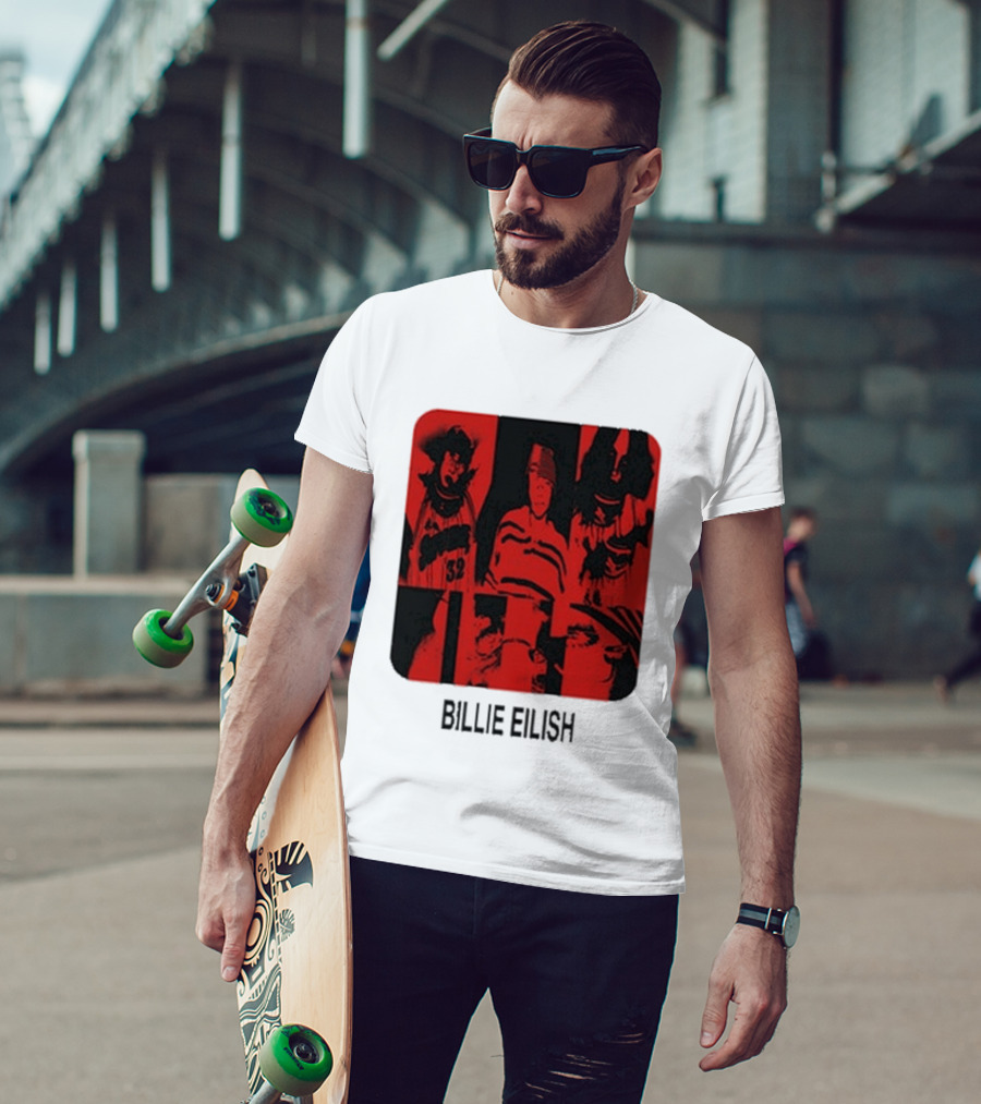 Billie Eilish Thermal Be Collage Photo T-Shirt