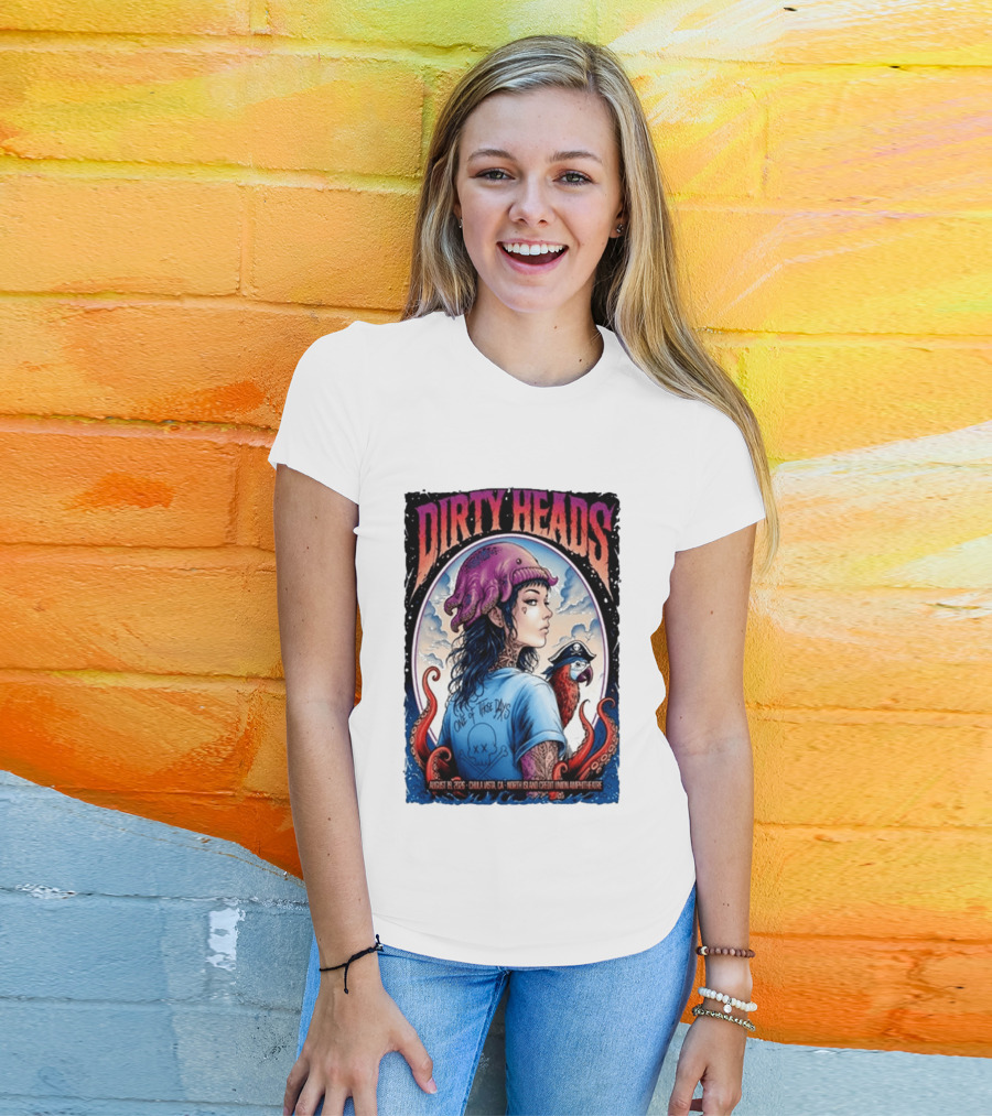 Dirty Heads One Of Those Days Pirate Octopus North Island Credit Union Amphitheatre Chula Vista CA Aug 19 2026 T-Shirt