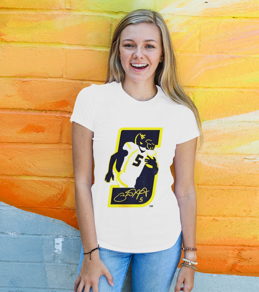 Thank You Pat White 5 West Virginia Mountaineers Retirement 84 T-Shirt