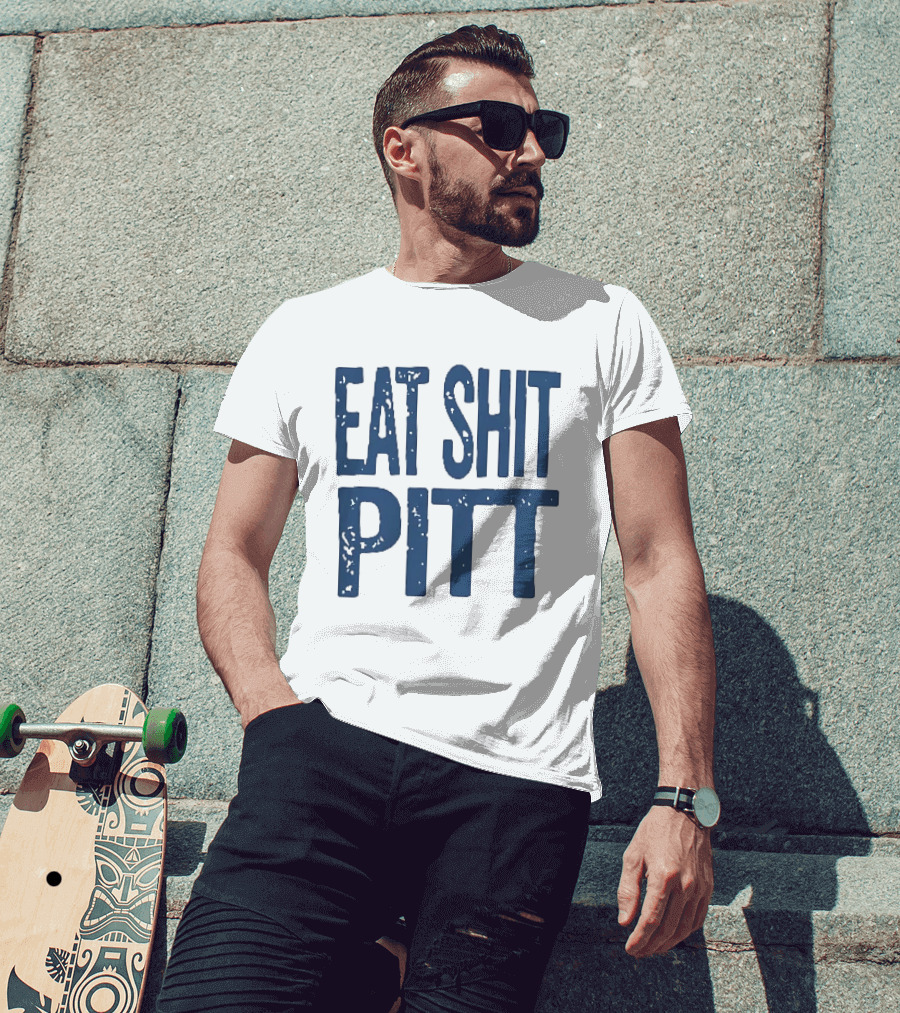 WVU Eat Shit Pitt Football Rivalry Fan T-Shirt