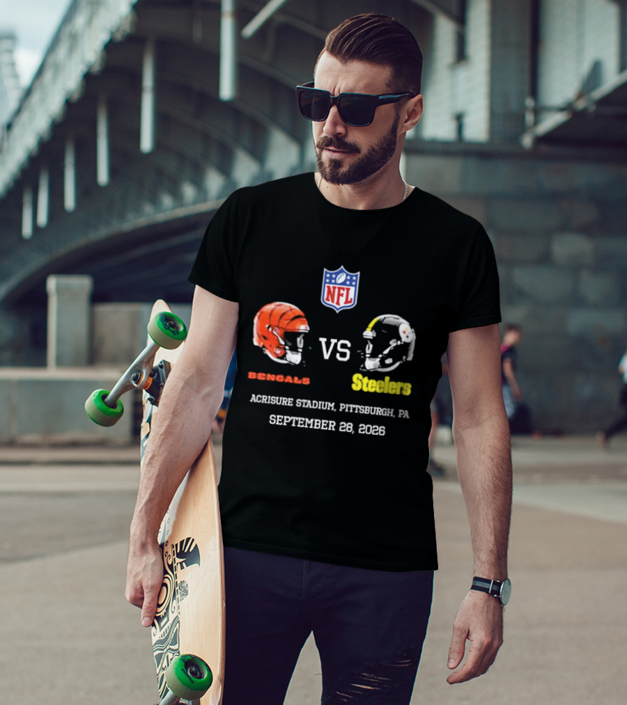Cincinnati Bengals Vs Pittsburgh Steelers NFL Game Acrisure Stadium Pittsburgh September 28 2026 T-Shirt