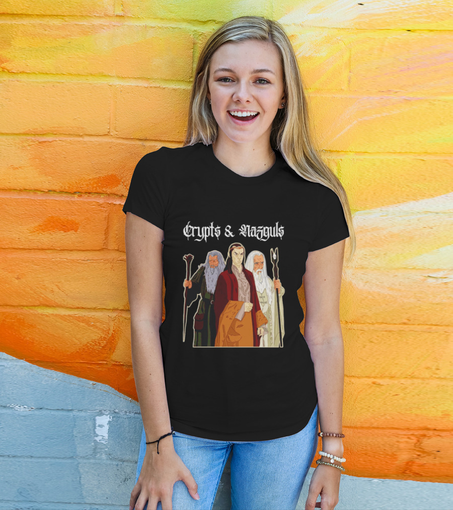 Crypts & Nazguls Dark Wizards Fantasy T-Shirt