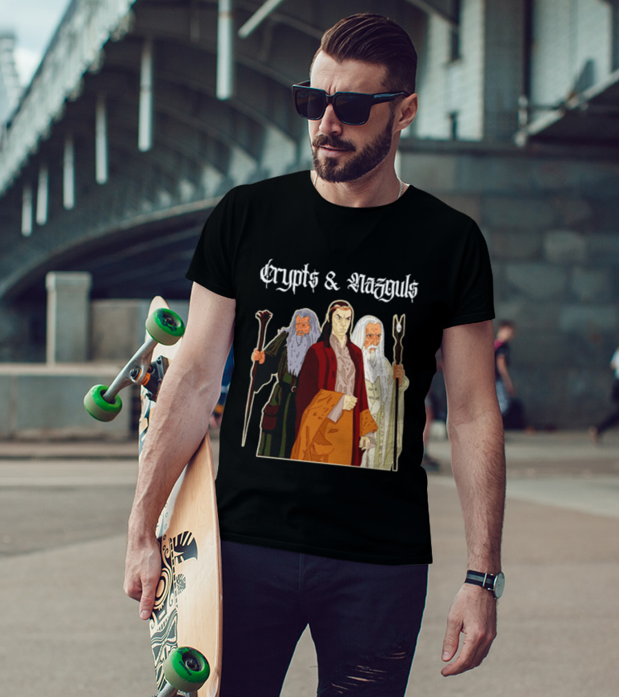 Crypts & Nazguls Dark Wizards Fantasy T-Shirt