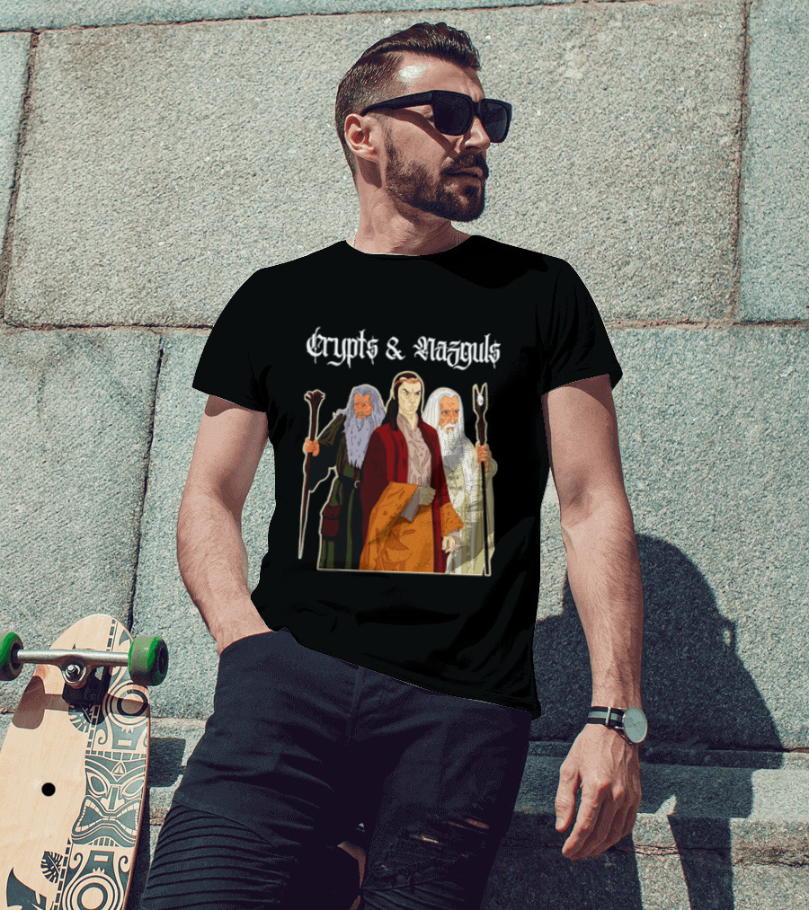 Crypts & Nazguls Dark Wizards Fantasy T-Shirt