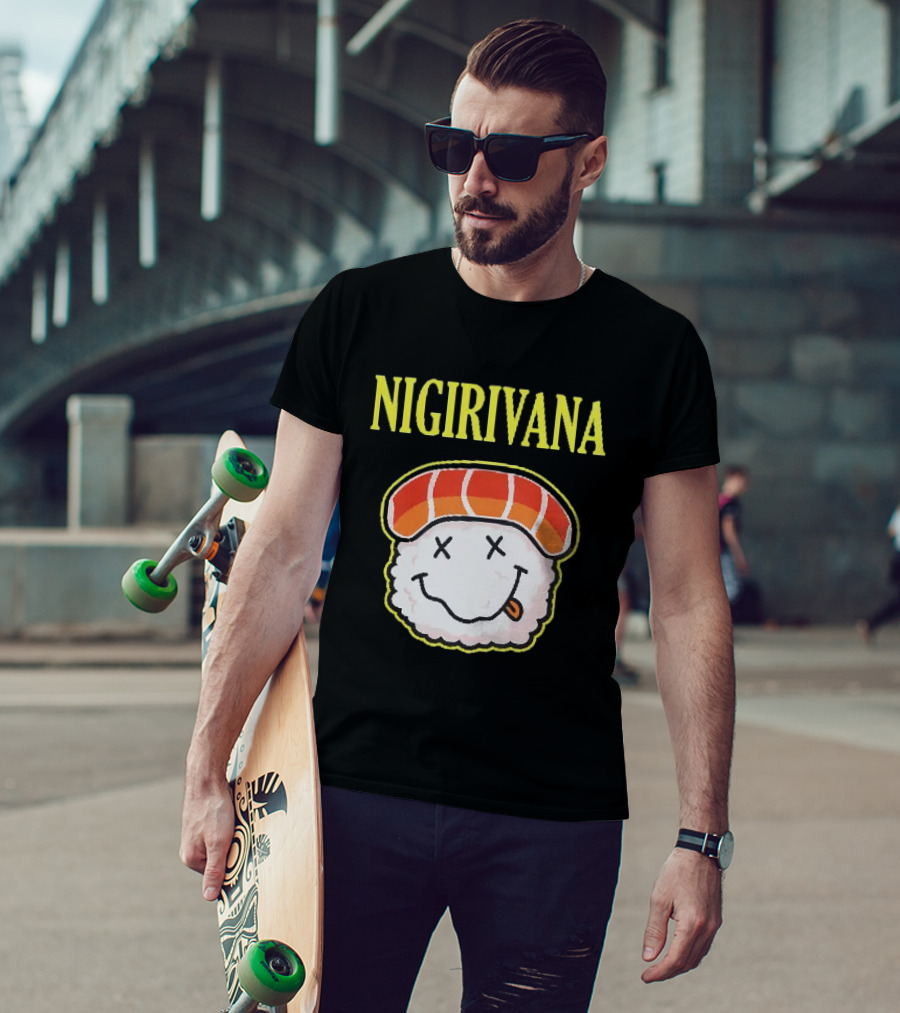 Nigirivana Sushi Nigiri Smile Face T-Shirt