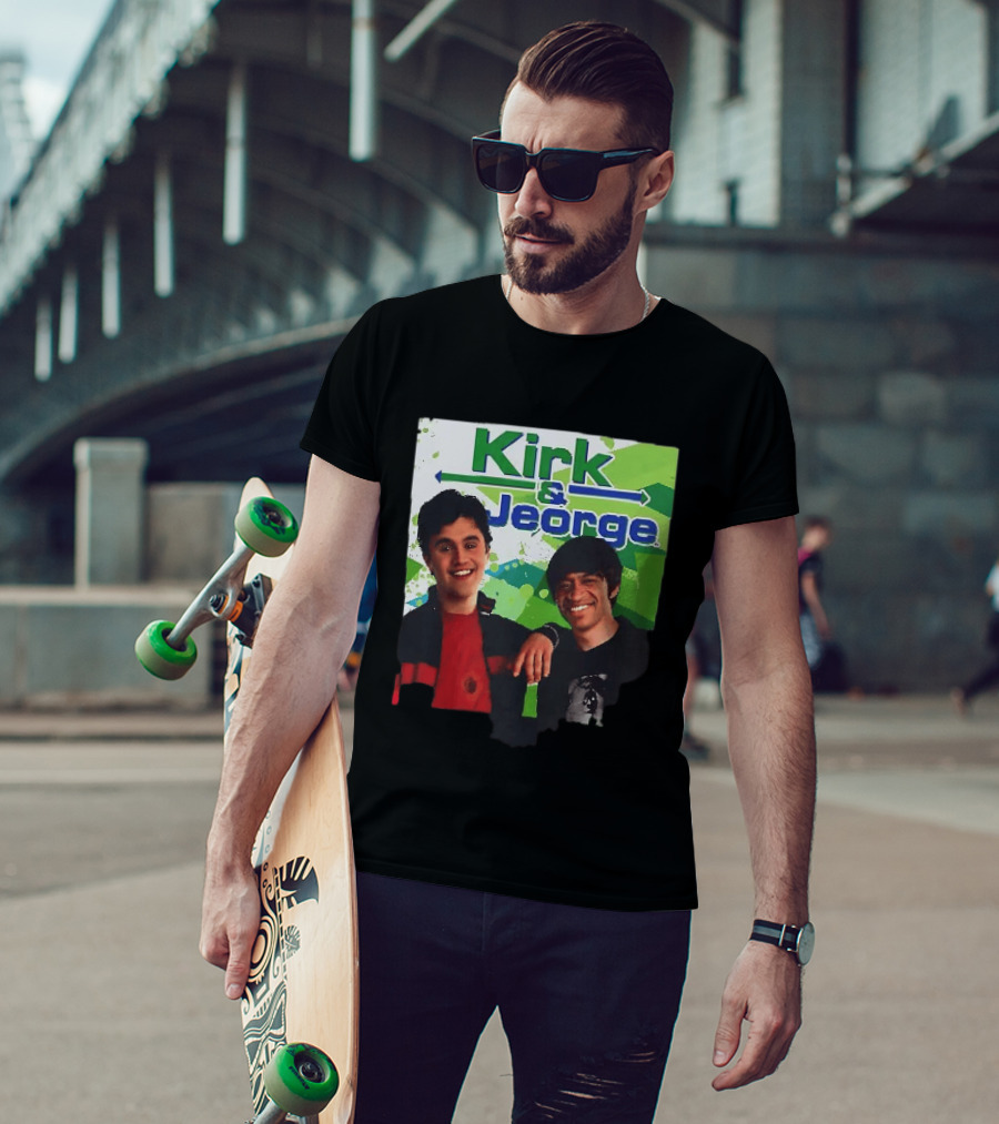 Kirk & Jeorge Drake & Josh TV Show Inspired Green T-Shirt