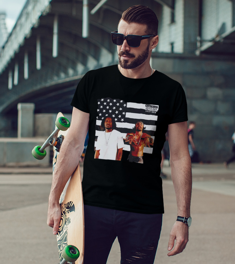 OutKirk Kirk X Floyd American Flag Explicit Content T-Shirt