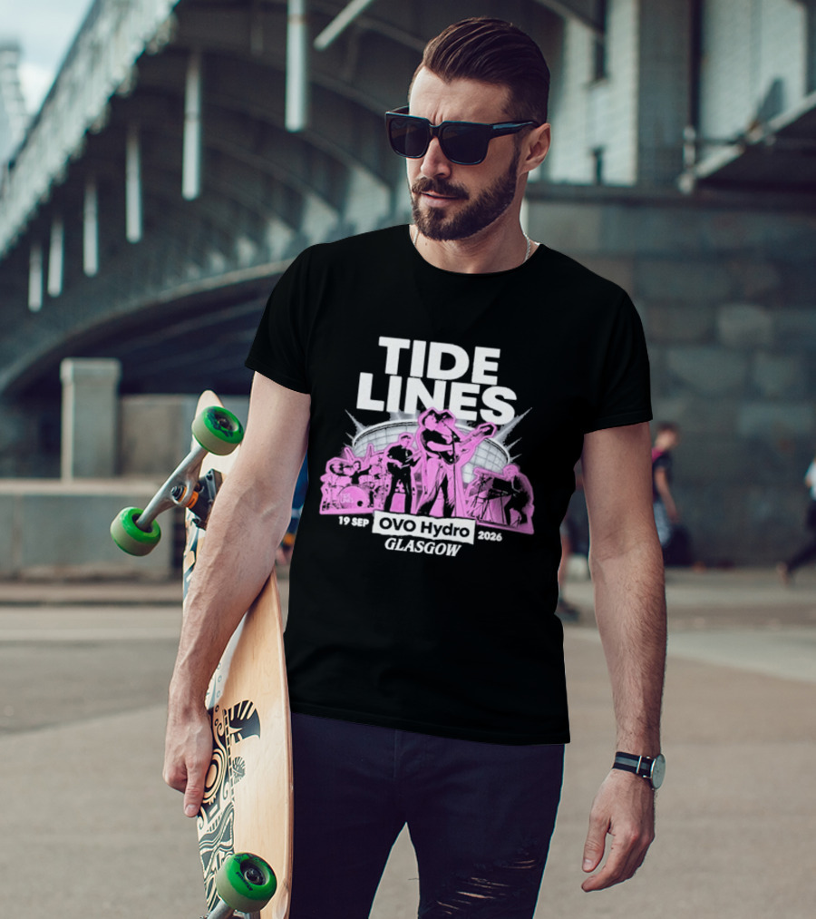 Tide Lines Live OVO Hydro September 19 2026 Glasgow Event T-Shirt