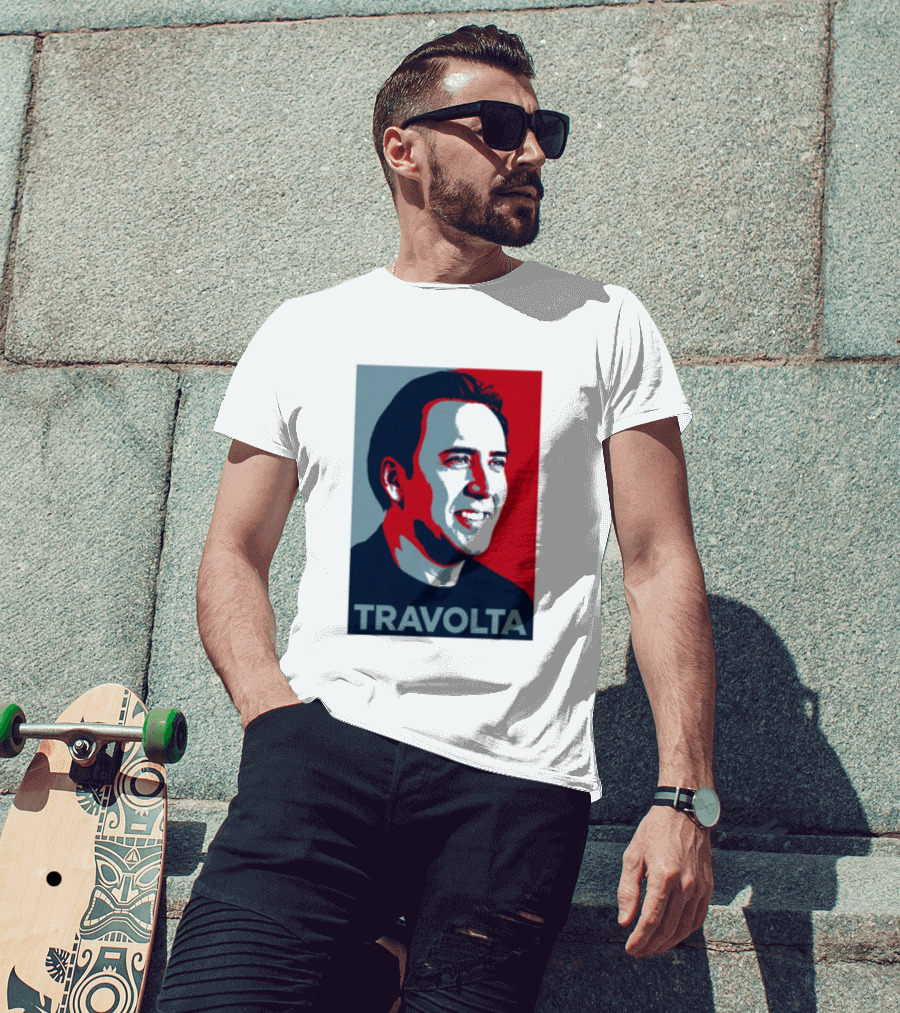 Nicolas Cage Travolta Hope Face Off Image T-Shirt