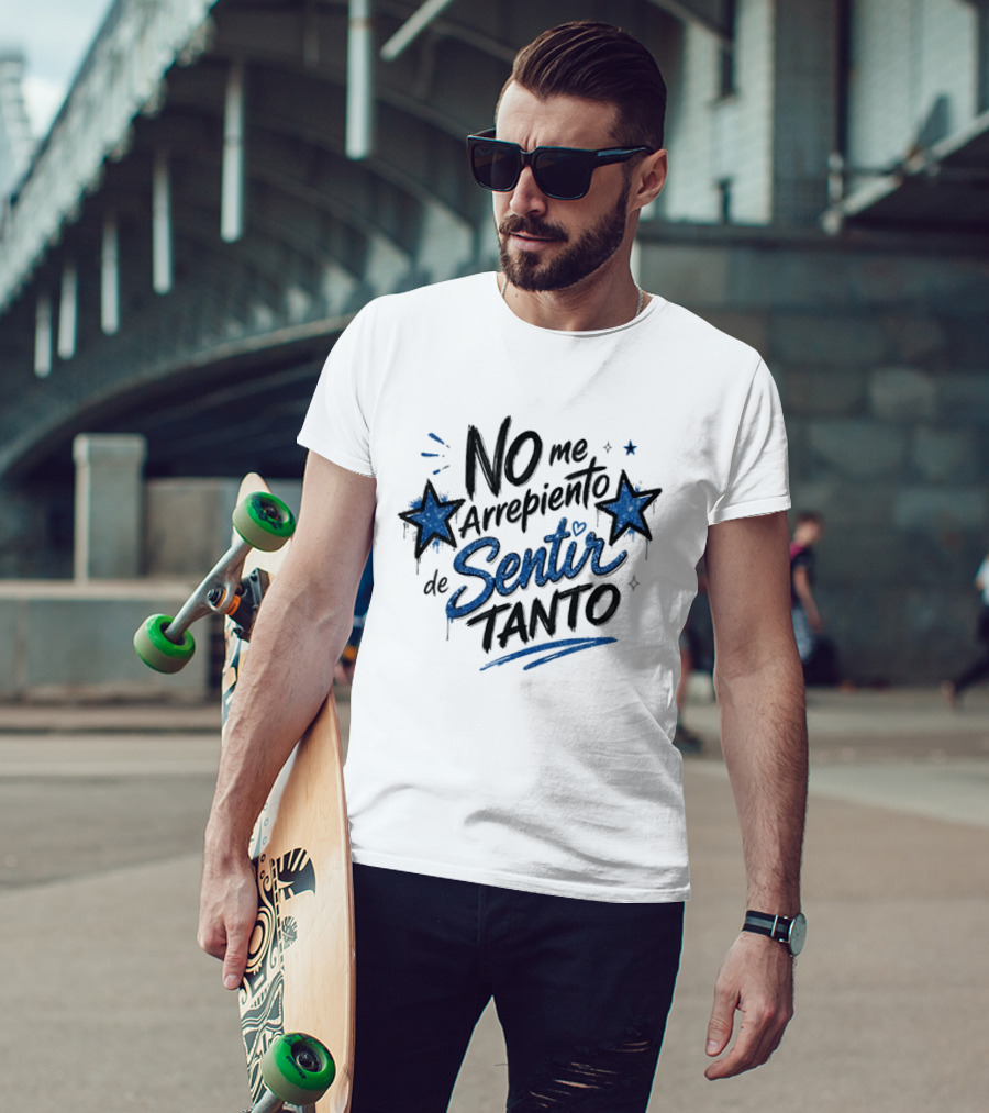 No Me Arrepiento De Sentir Tanto Stars Heart T-Shirt