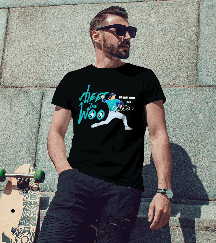Bryan Woo Seattle Mariners Meet The Woo MLB 2026 #22 T-Shirt