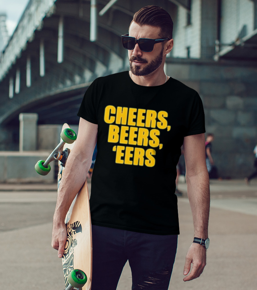 Cheers Beers 'Eers West Virginia Mountaineers NCAA Tailgate Party T-Shirt