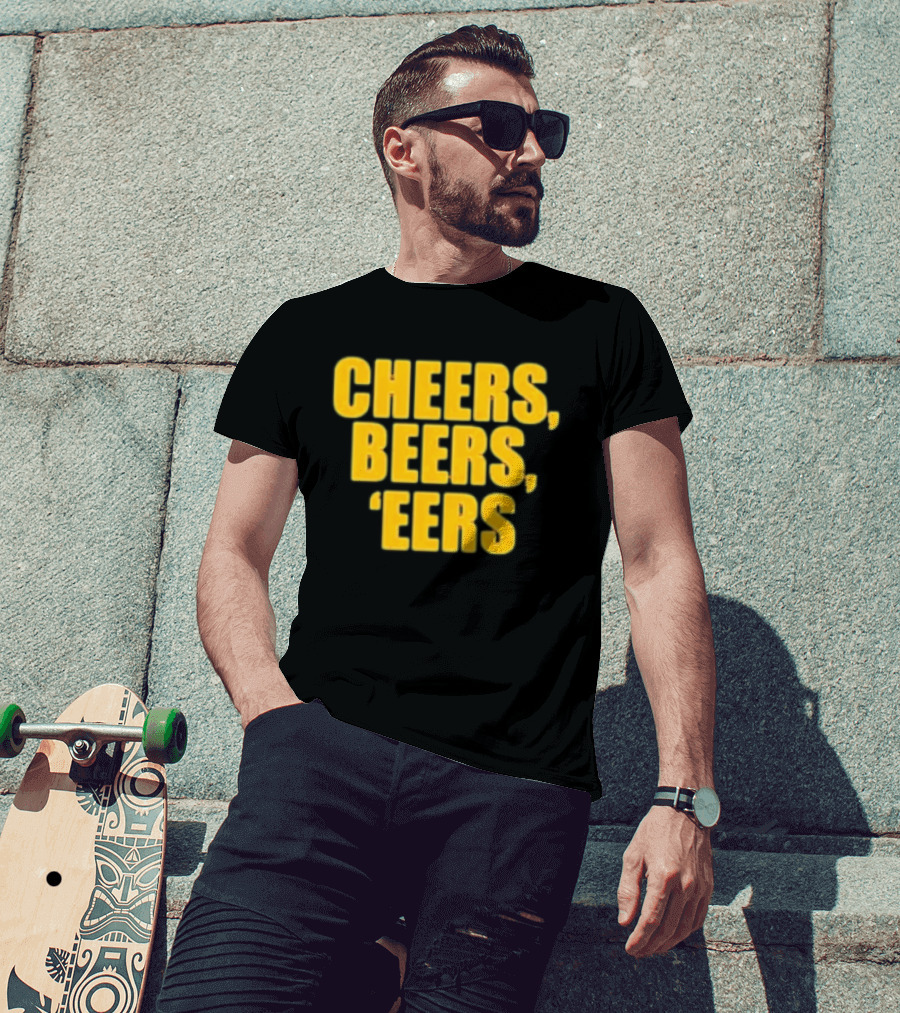 Cheers Beers 'Eers West Virginia Mountaineers NCAA Tailgate Party T-Shirt