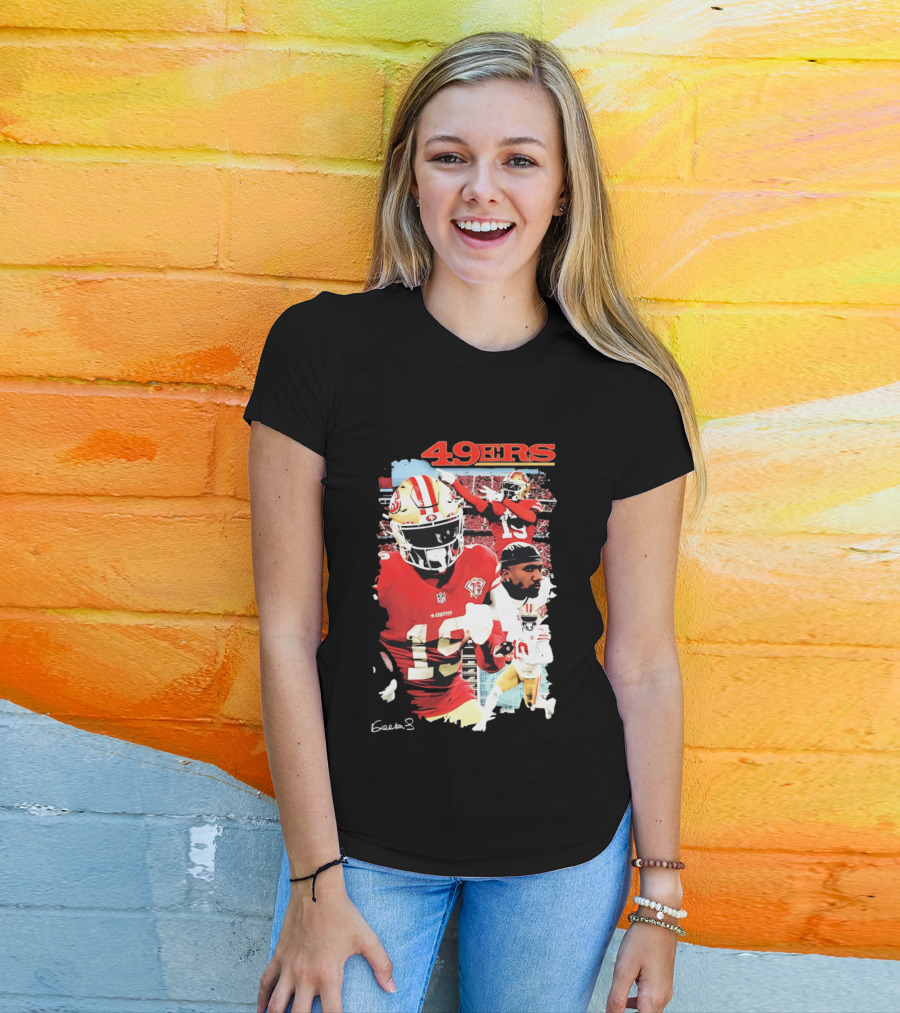 San Francisco 49ers Deebo Samuel 19 NFL Football Collage T-Shirt
