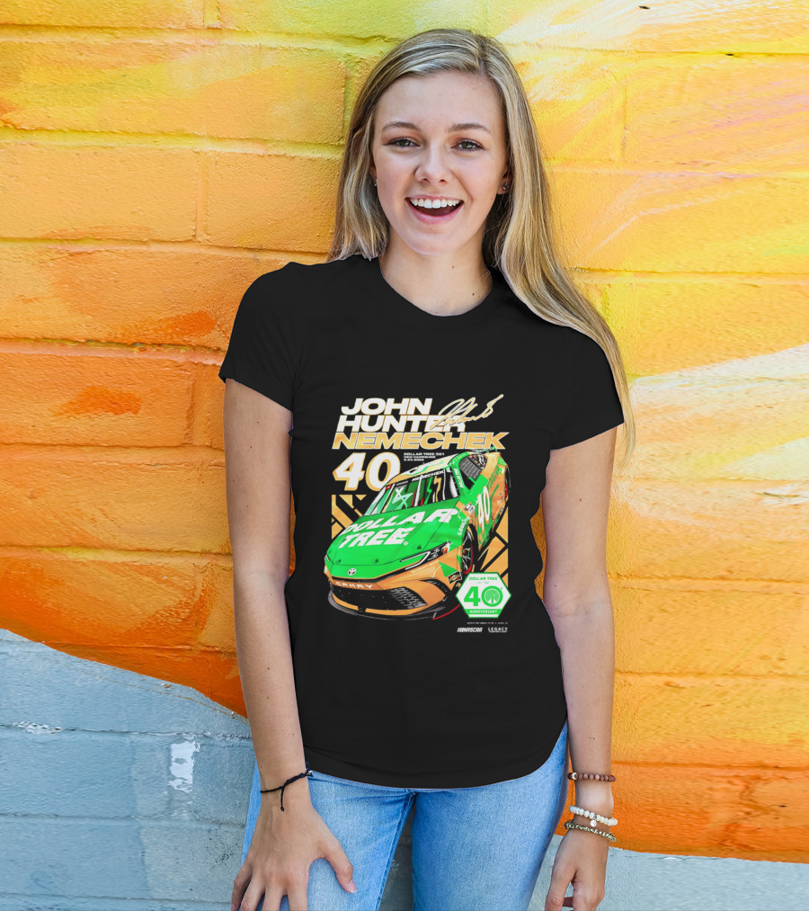 John Hunter Nemechek Dollar Tree 40 Anniversary Camry NASCAR Racing T-Shirt