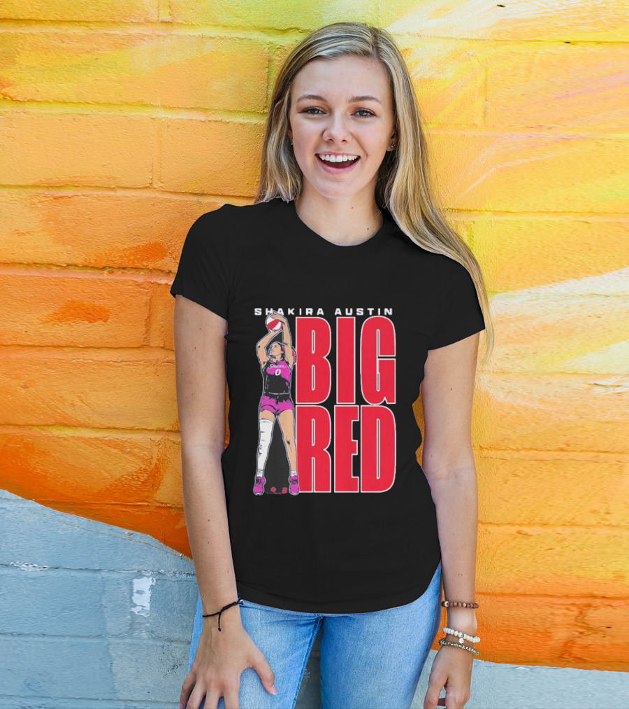 Shakira Austin Big Red Basketball Player T-Shirt