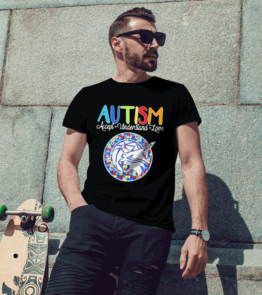 Minnesota Lynx Autism Accept Understand Love 2026 T-Shirt