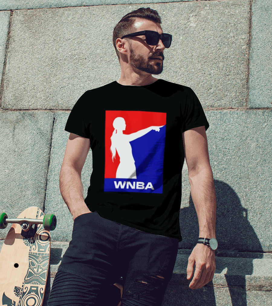 WNBA Red And Blue Sophie Cunningham Basketball T-Shirt