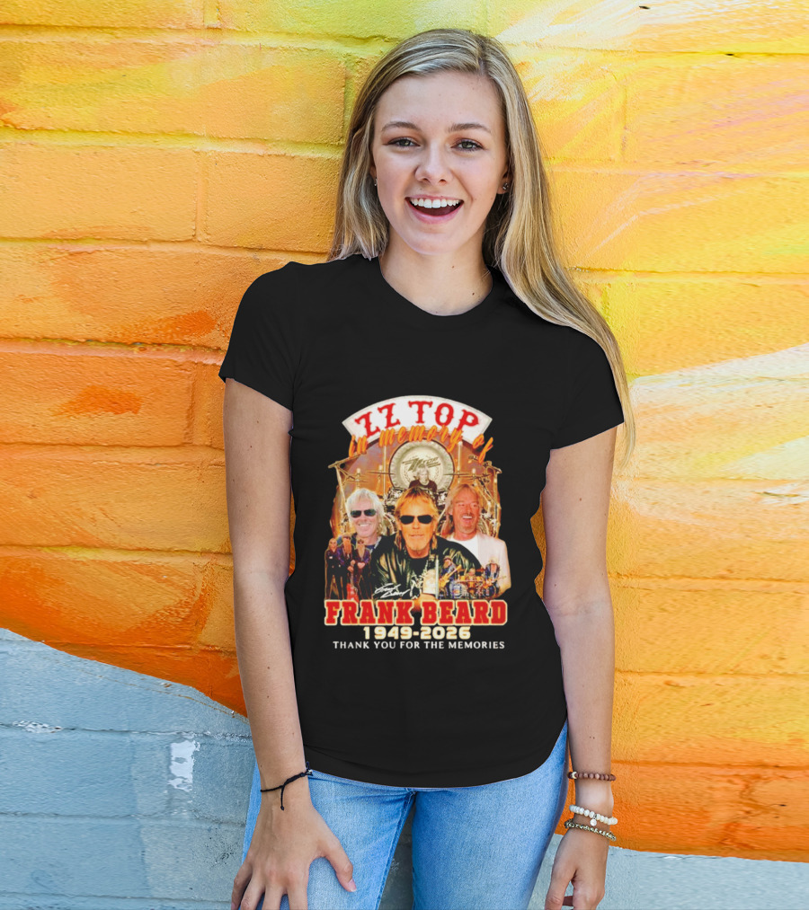 ZZ Top Frank Beard 1949 2026 In Memory Thank You For The Memories T-Shirt