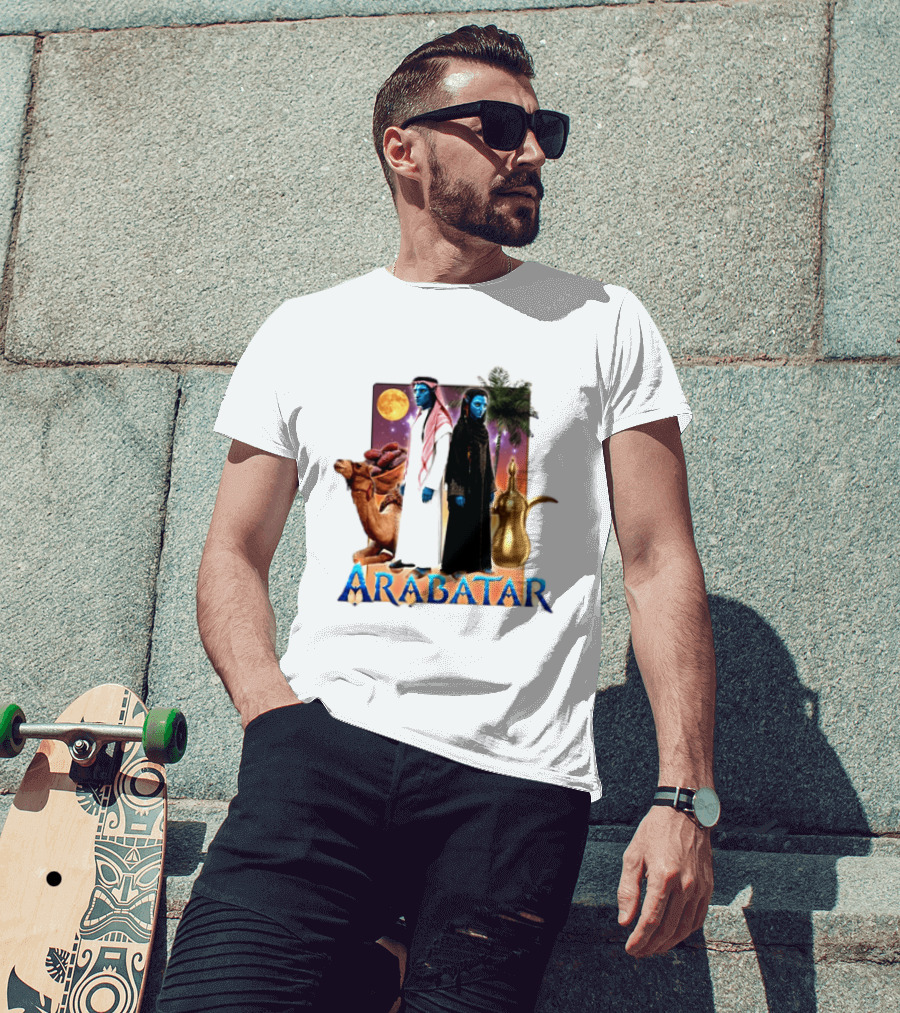 ARABATAR Fantasy Characters With Camel Dates Kettle Palm Moon T-Shirt