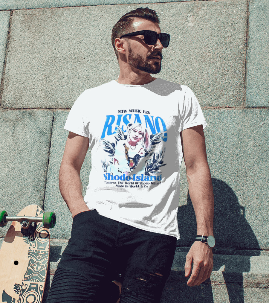 MTW Music Presents Risano Blonde Woman Pigtails Connect Shodo Island Made In World And Co T-Shirt