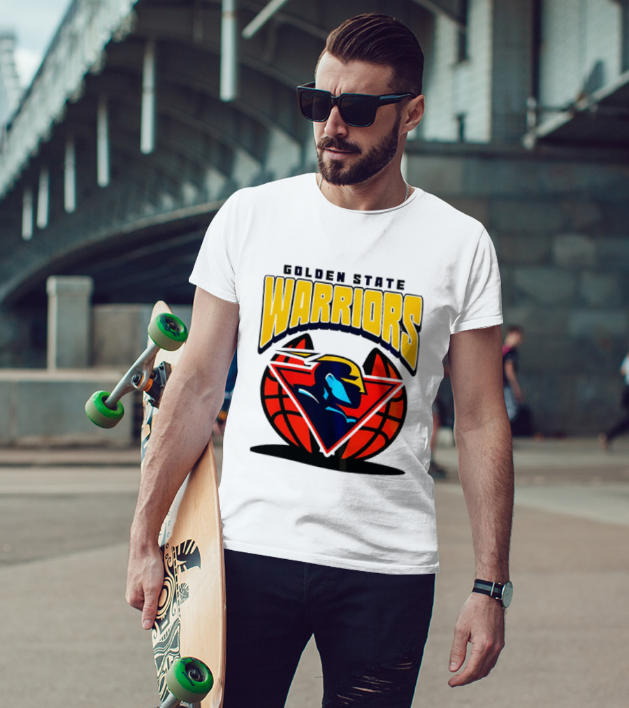 Golden State Warriors NBA 2026 Mania Retro Logo Basketball T-Shirt