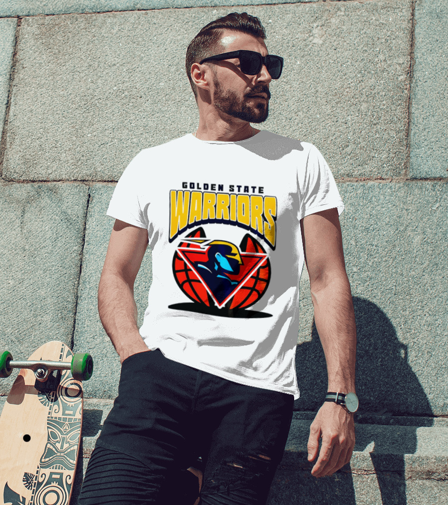 Golden State Warriors NBA 2026 Mania Retro Logo Basketball T-Shirt