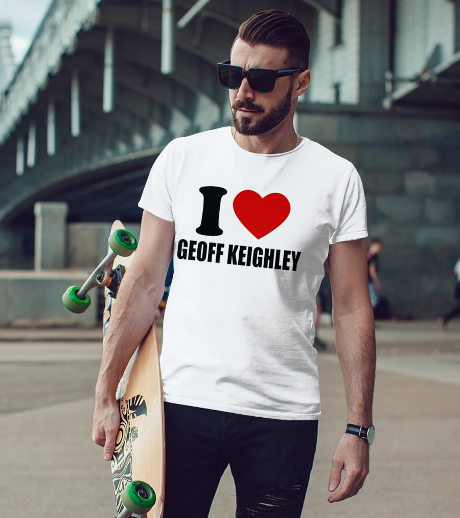 I Love Geoff Keighley Red Heart T-Shirt