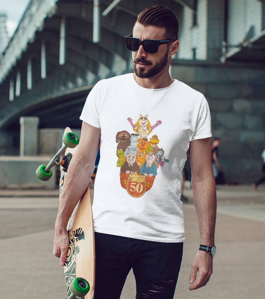 The Muppet Show Anniversary 50 Iconic Characters Celebration T-Shirt