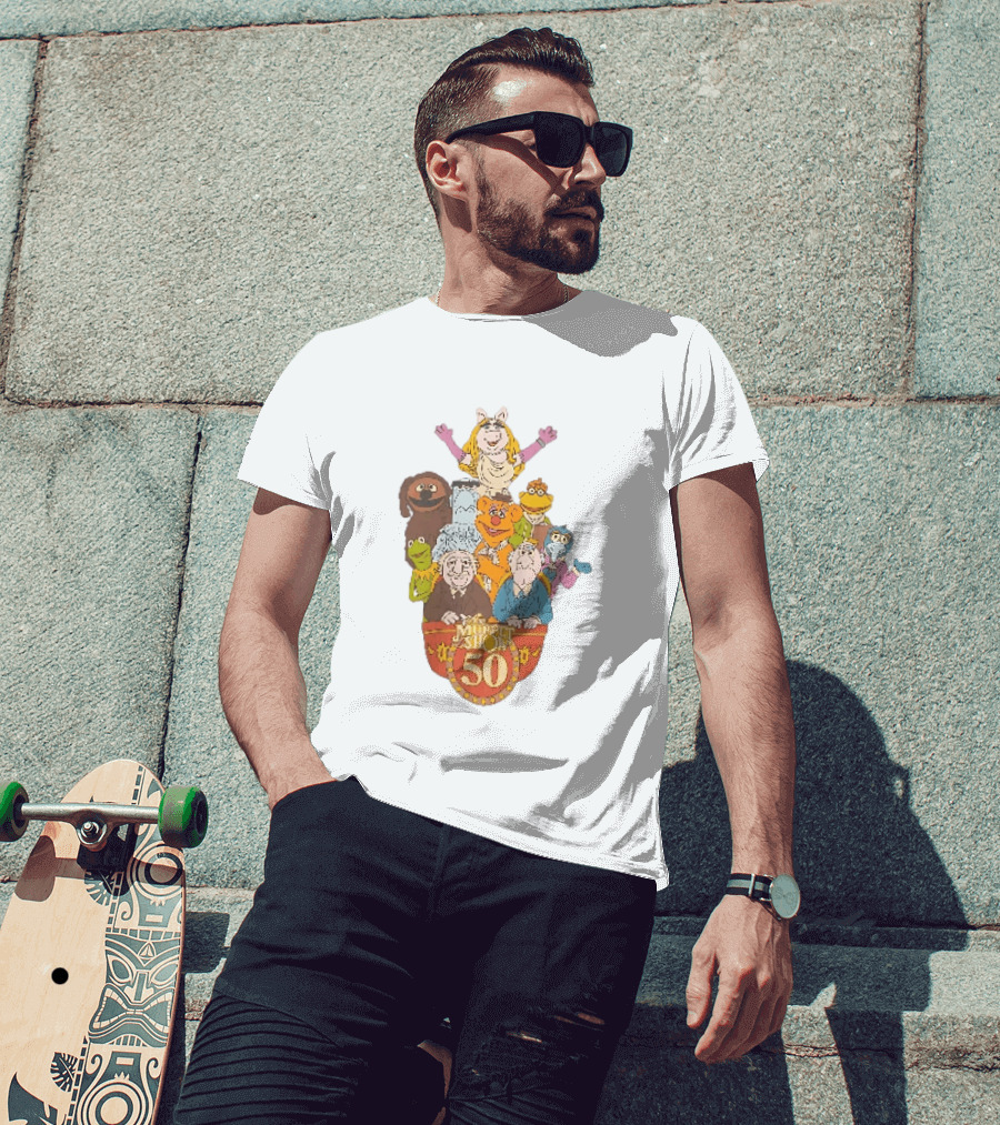 The Muppet Show Anniversary 50 Iconic Characters Celebration T-Shirt