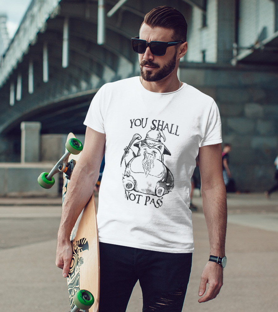 You Shall Not Pass Snorlax Pokémon Gandalf T-Shirt