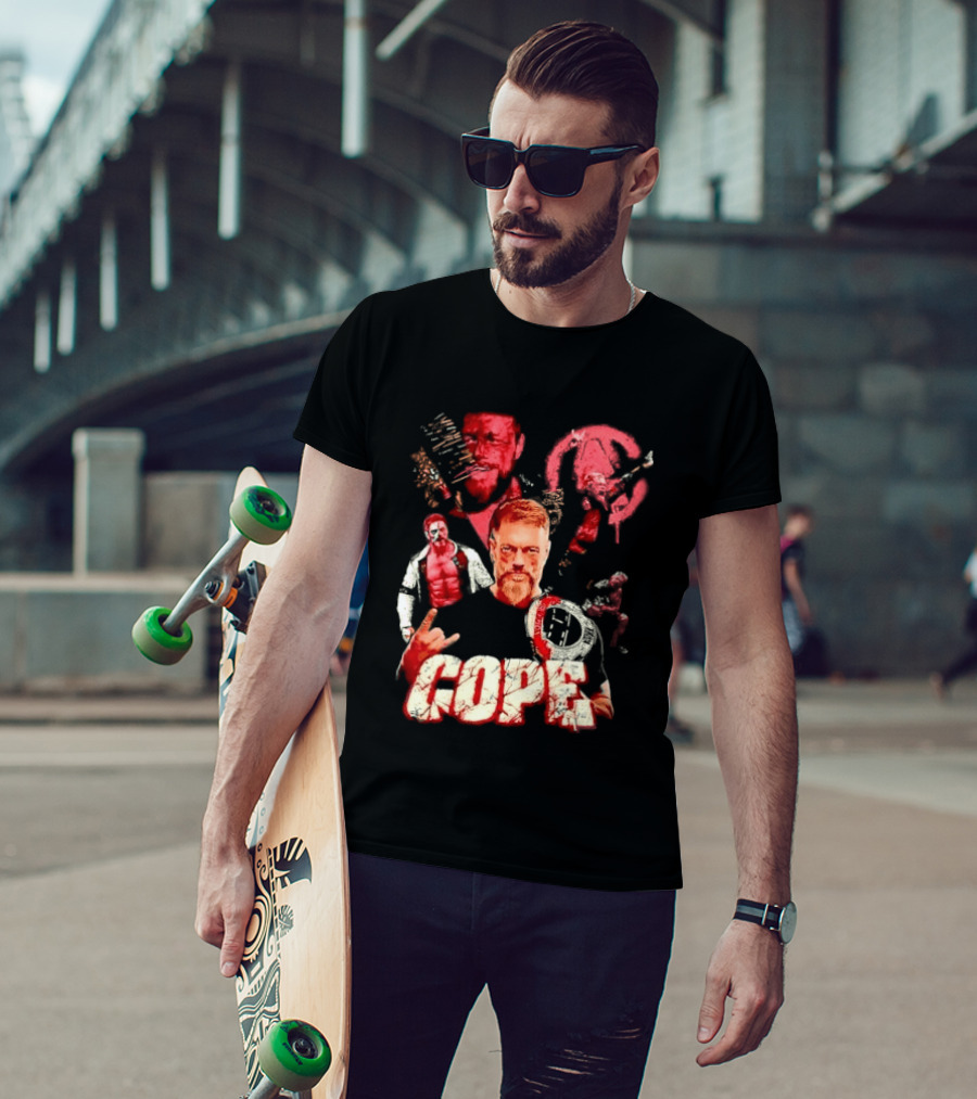 Adam Copeland Wrestling Pose Cope AEW Iconic Red T-Shirt