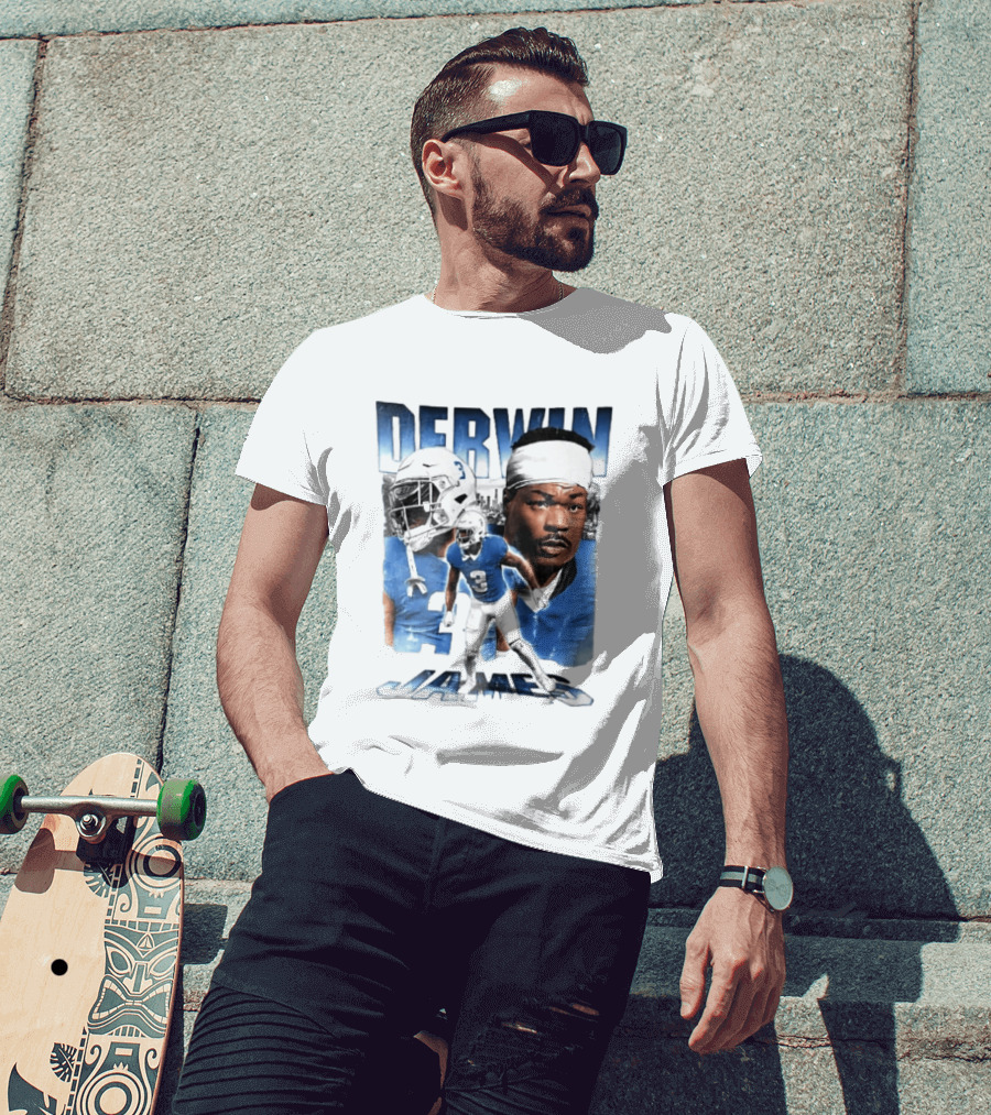 Derwin James Football Photo Collage Skyline Bootleg T-Shirt