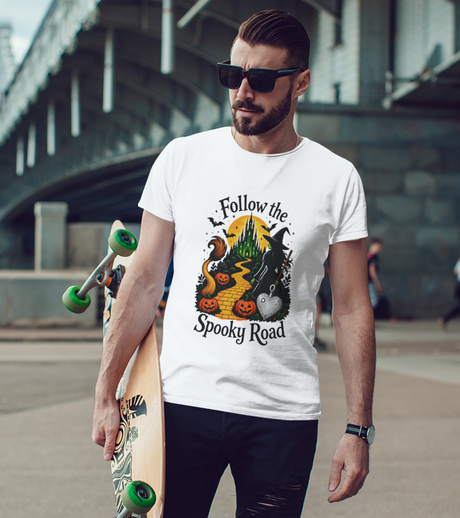 Follow The Spooky Road Wizard Of Oz Halloween Witch 2026 T-Shirt