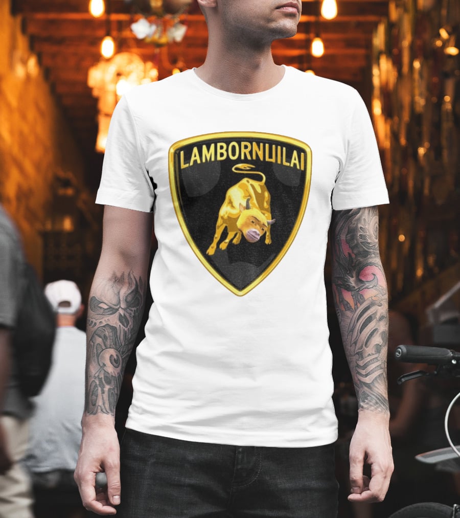 Lambornuilai Gold Bull Meme Niu Lai T-Shirt