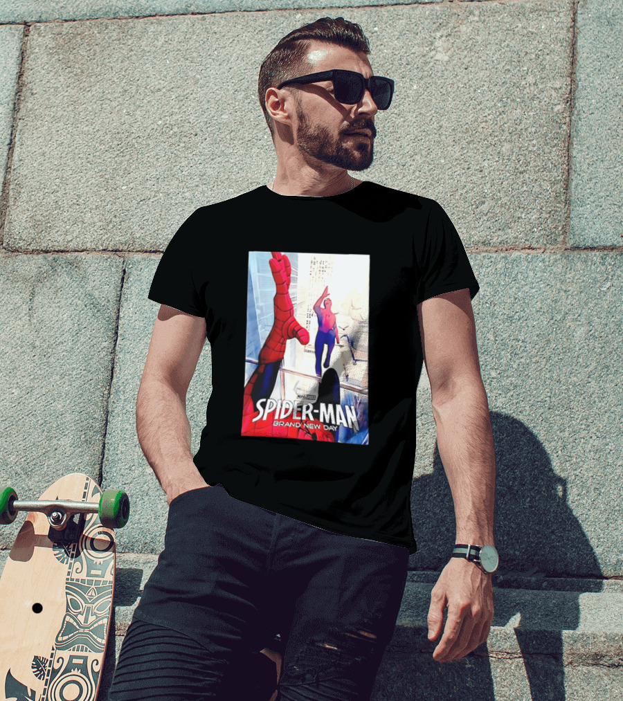 Marvel Spider Man Brand New Day High Five Scene T-Shirt