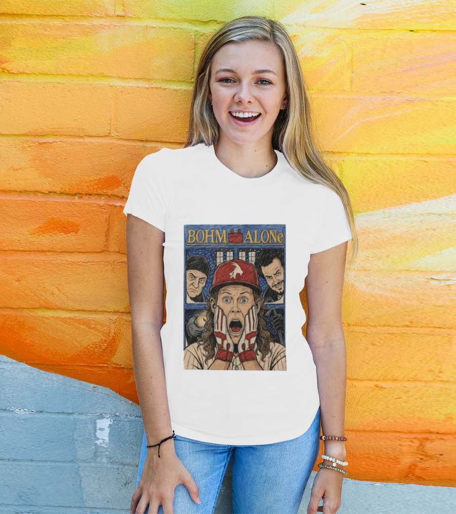 Bohm Alone Alec Bohm Philadelphia Phillies Home Alone T-Shirt