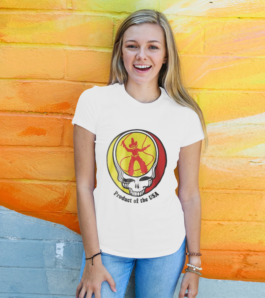 Grateful Dead Steal Your Face Cowboy Product Of The USA T-Shirt