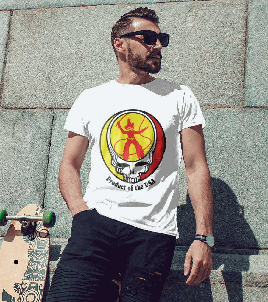 Grateful Dead Steal Your Face Cowboy Product Of The USA T-Shirt