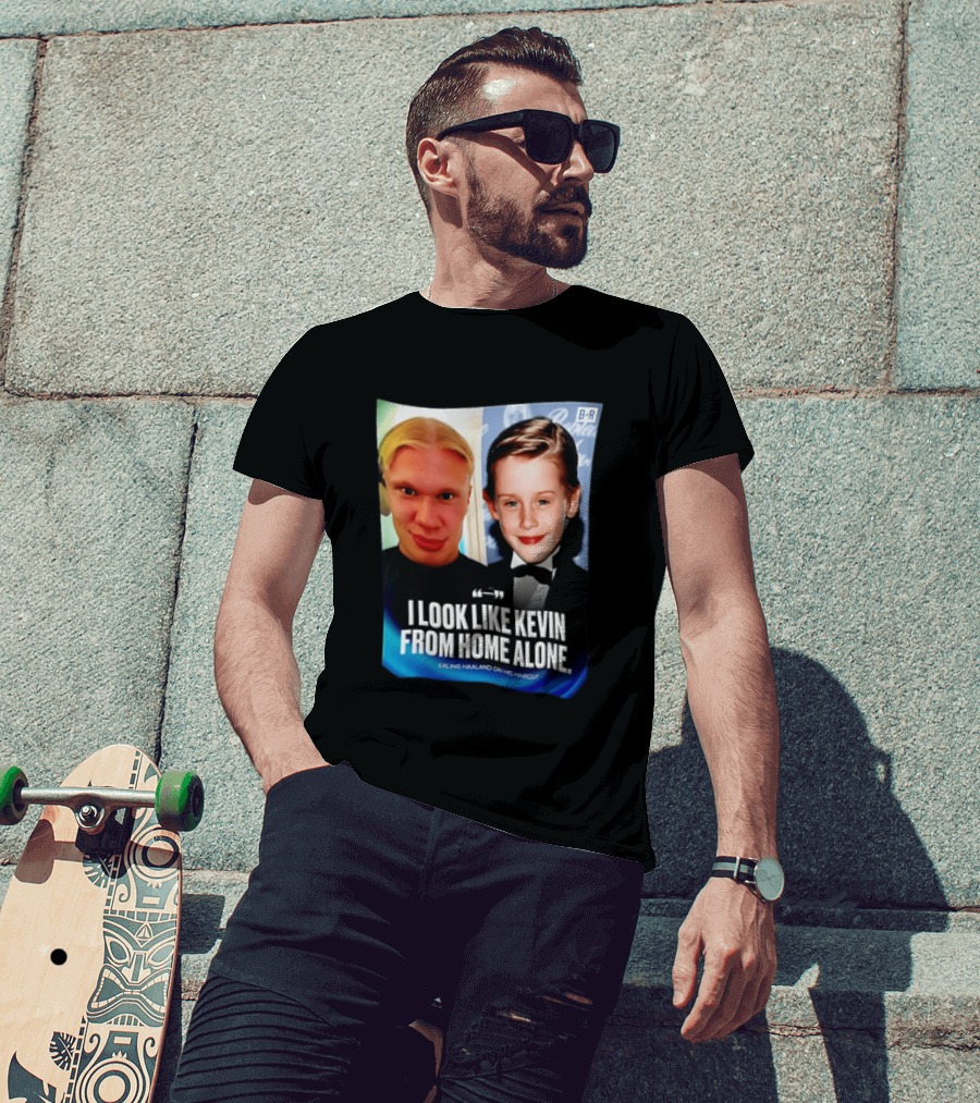 Erling Haaland I Look Like Kevin From Home Alone B/R T-Shirt