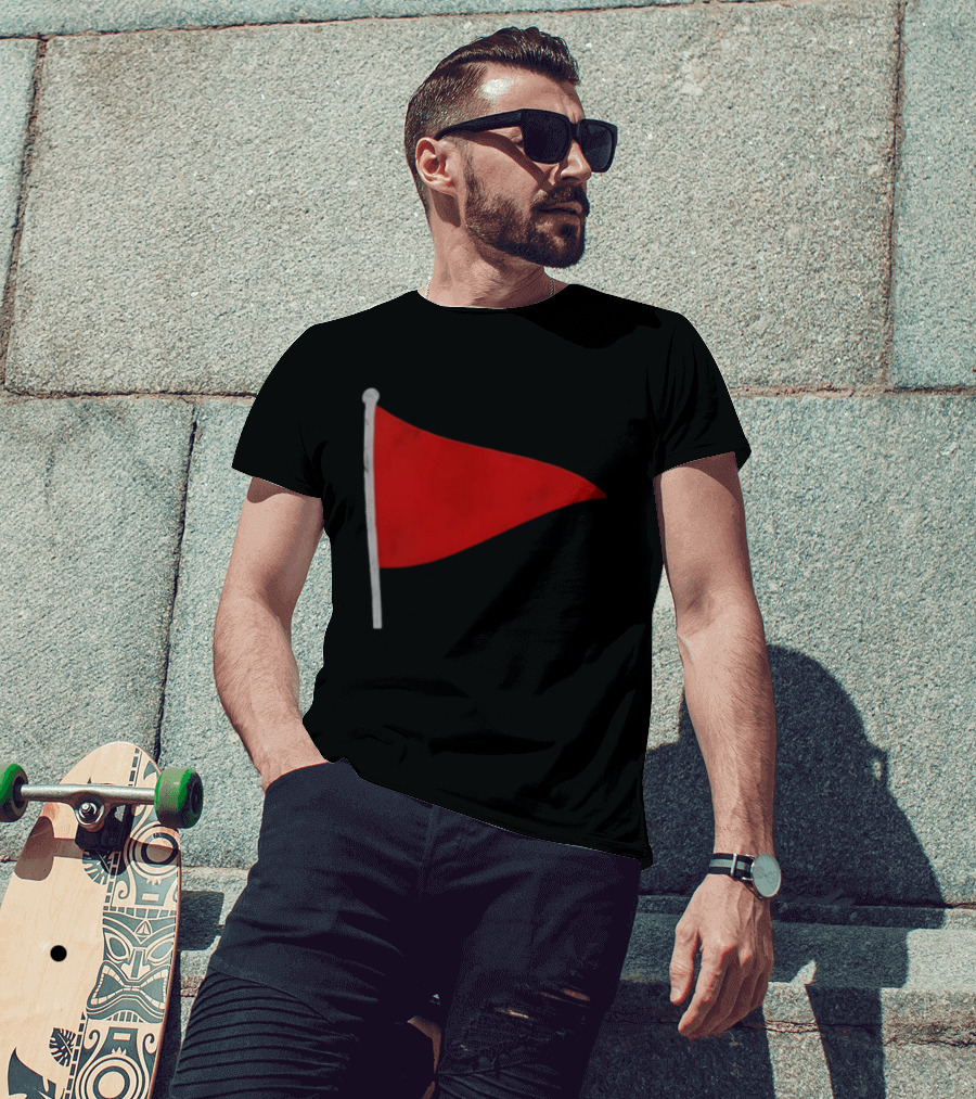 Red Flag Symbol Warning Alert Recognition T-Shirt