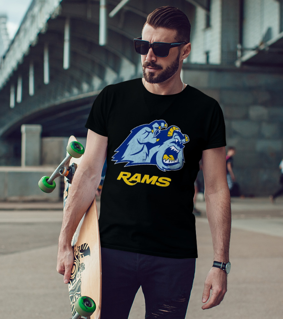 Los Angeles Rams Sulley Monster Football Fan Merchandise T-Shirt
