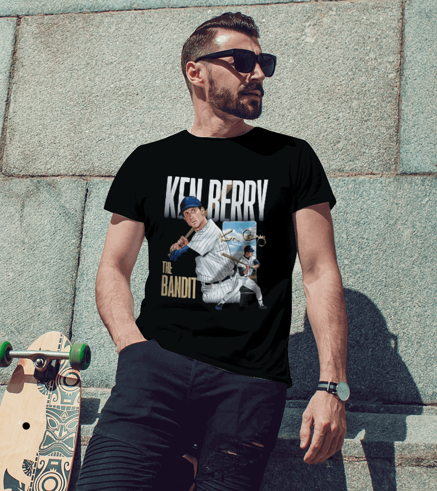 Ken Berry The Bandit Batting Stance With Signature Panel T-Shirt