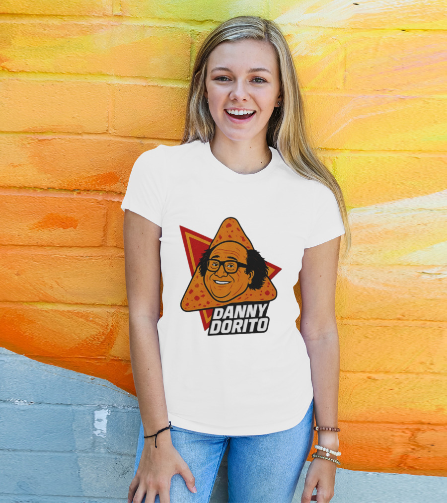 Danny Dorito Crunchy Snack Pun With Iconic Triangular Chip T-Shirt