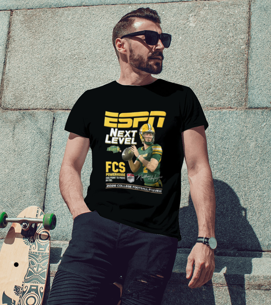 ESPN Next Level Nathan Hayes FCS Powerhouse NDSU Football 2026 T-Shirt