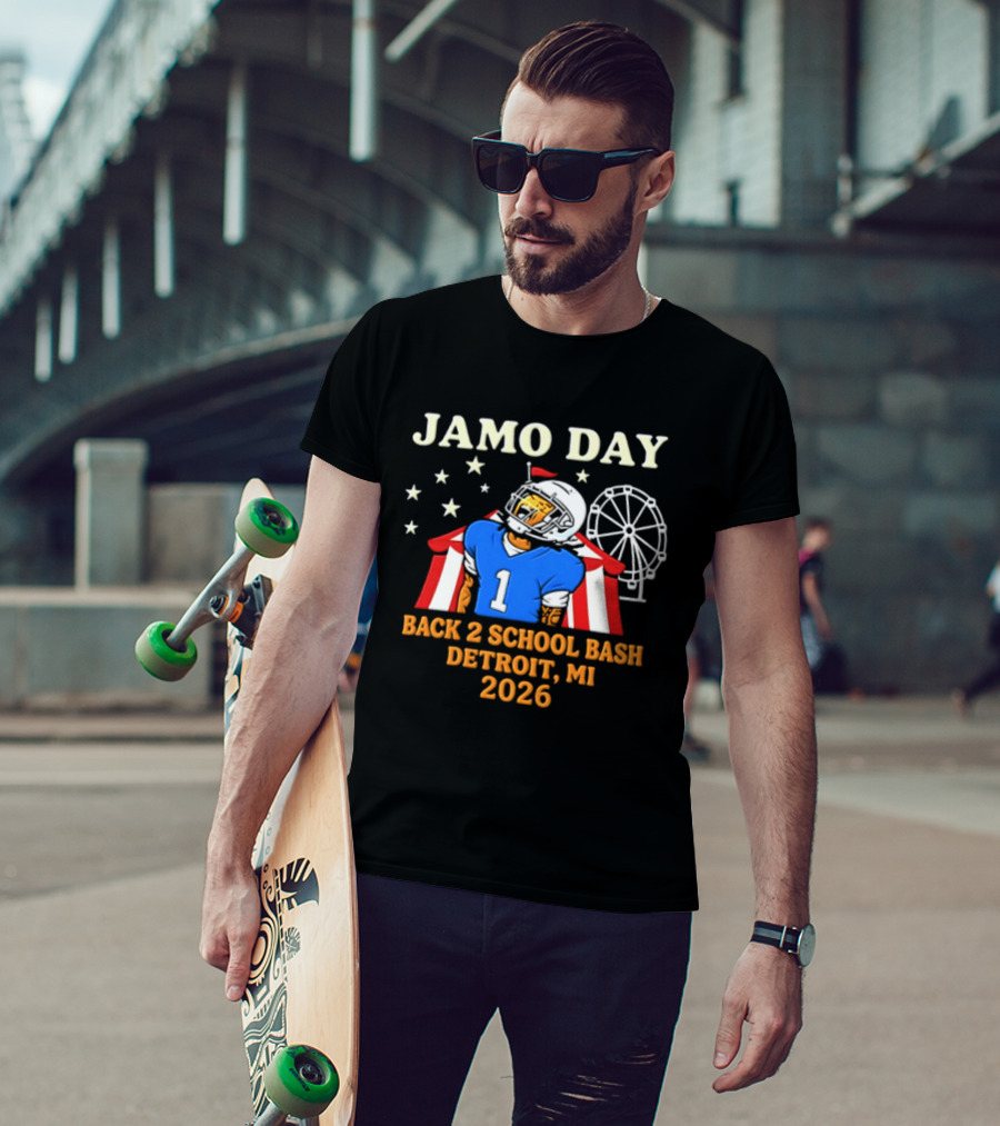 Jamo Day Back 2 School Bash Detroit MI 2026 Football Carnival Event T-Shirt