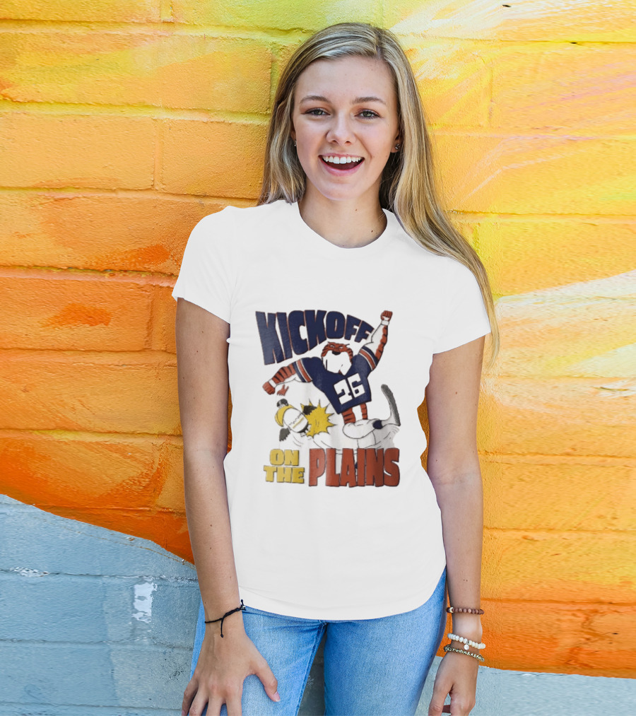 Kickoff On The Plains Auburn Tigers Southern Miss Cartoon Kicking Eagle T-Shirt