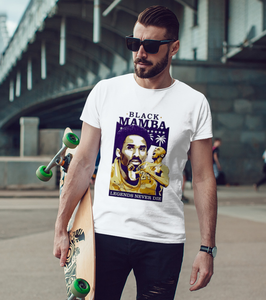 Kobe Bryant Black Mamba Legends Never Die Los Angeles Lakers 24 NBA Basketball T-Shirt